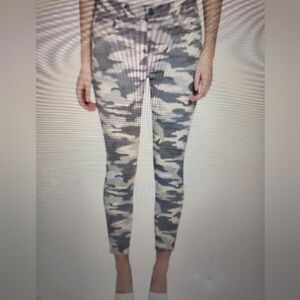 Parker Smith jeans Skinny Crop camo women's size 32 USA made‎